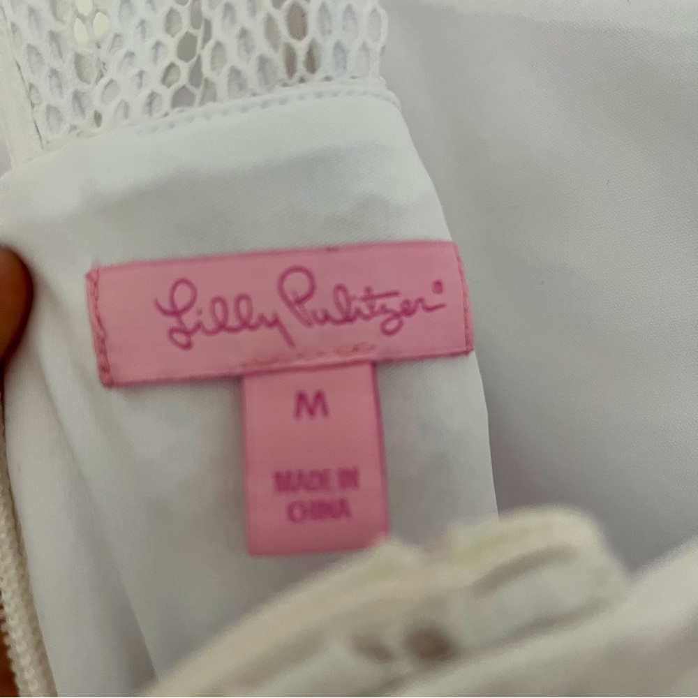 Lilly Pulitzer white dress. Size M - Picture 6 of 6